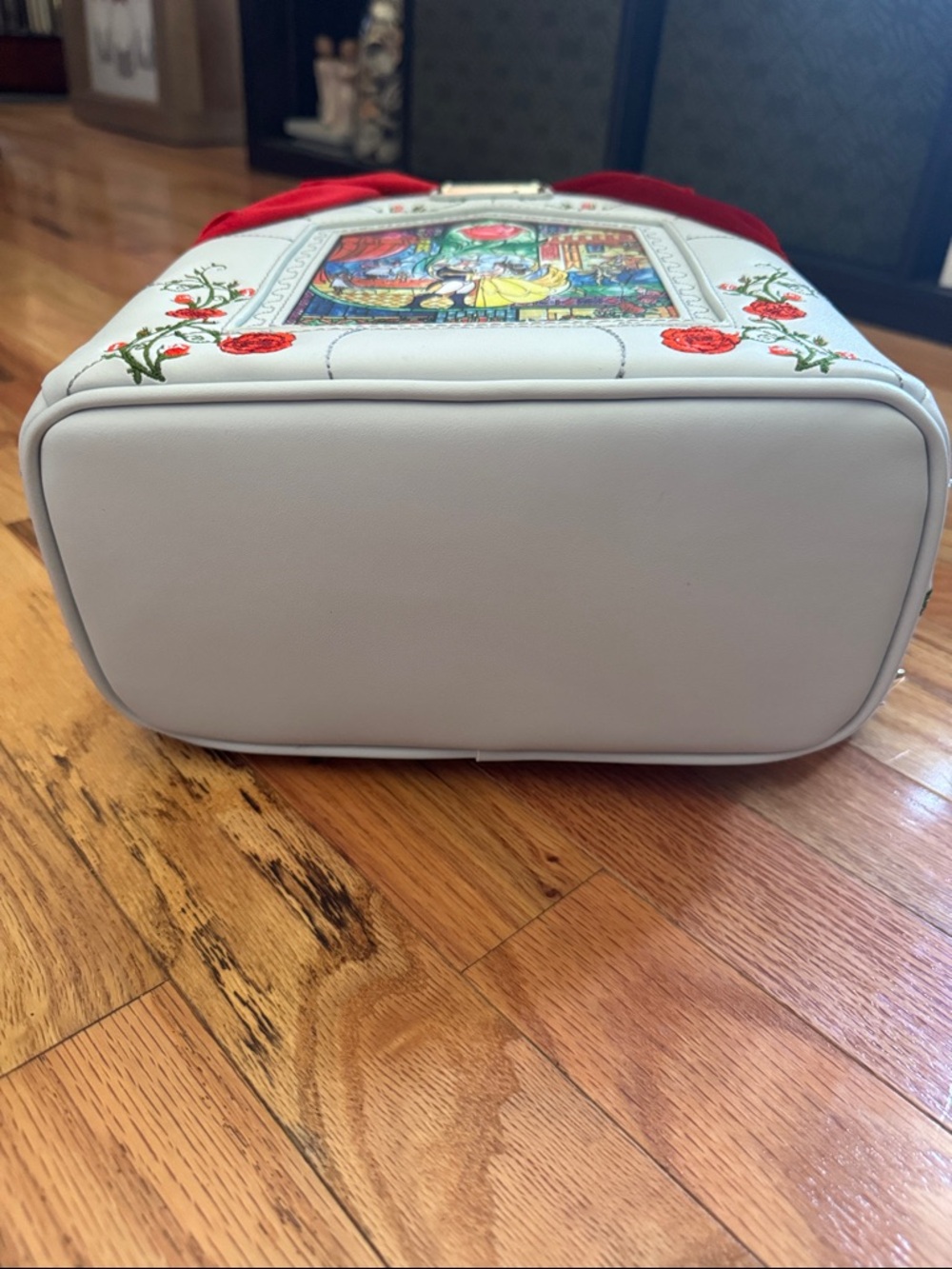 NWT Loungefly Disney Beauty and the Beast Stained Glass Portrait Mini Backpack - Picture 11 of 14